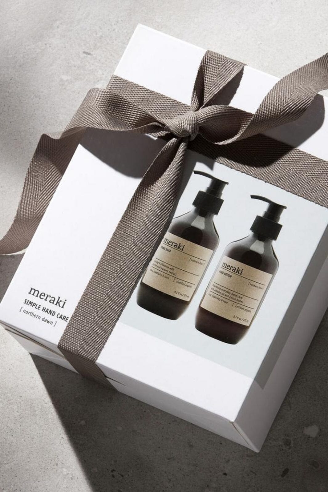 Meraki - Gaveæske, Northern dawn, Simple hand care, Hvid Håndsæber