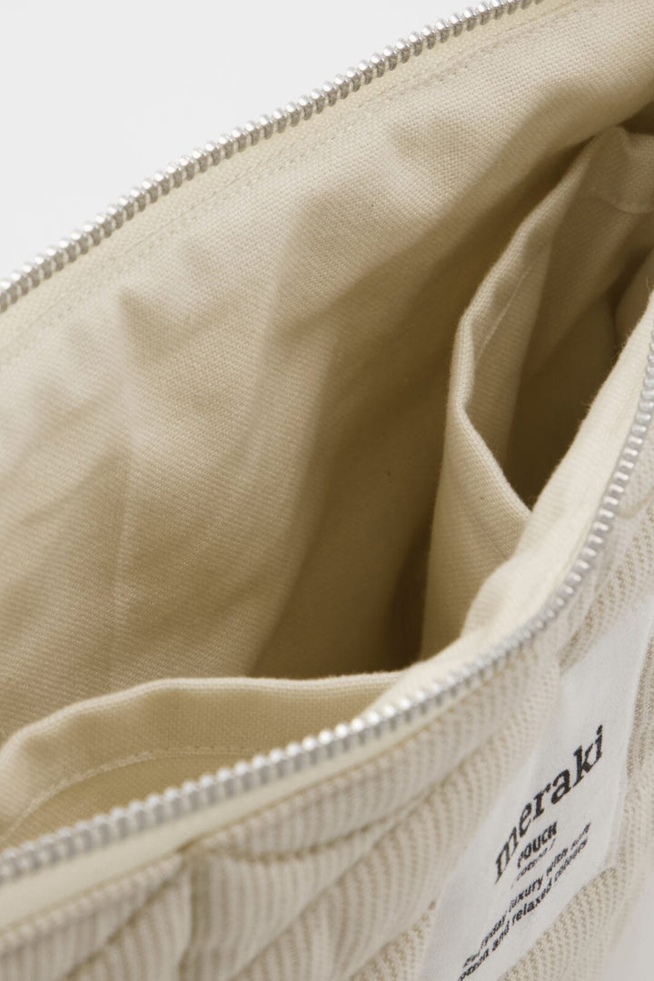 Meraki - Makeup pung, Mentha, Off white/safari - l: 30 cm, w: 3.5 cm, h: 20 cm Toilettasker