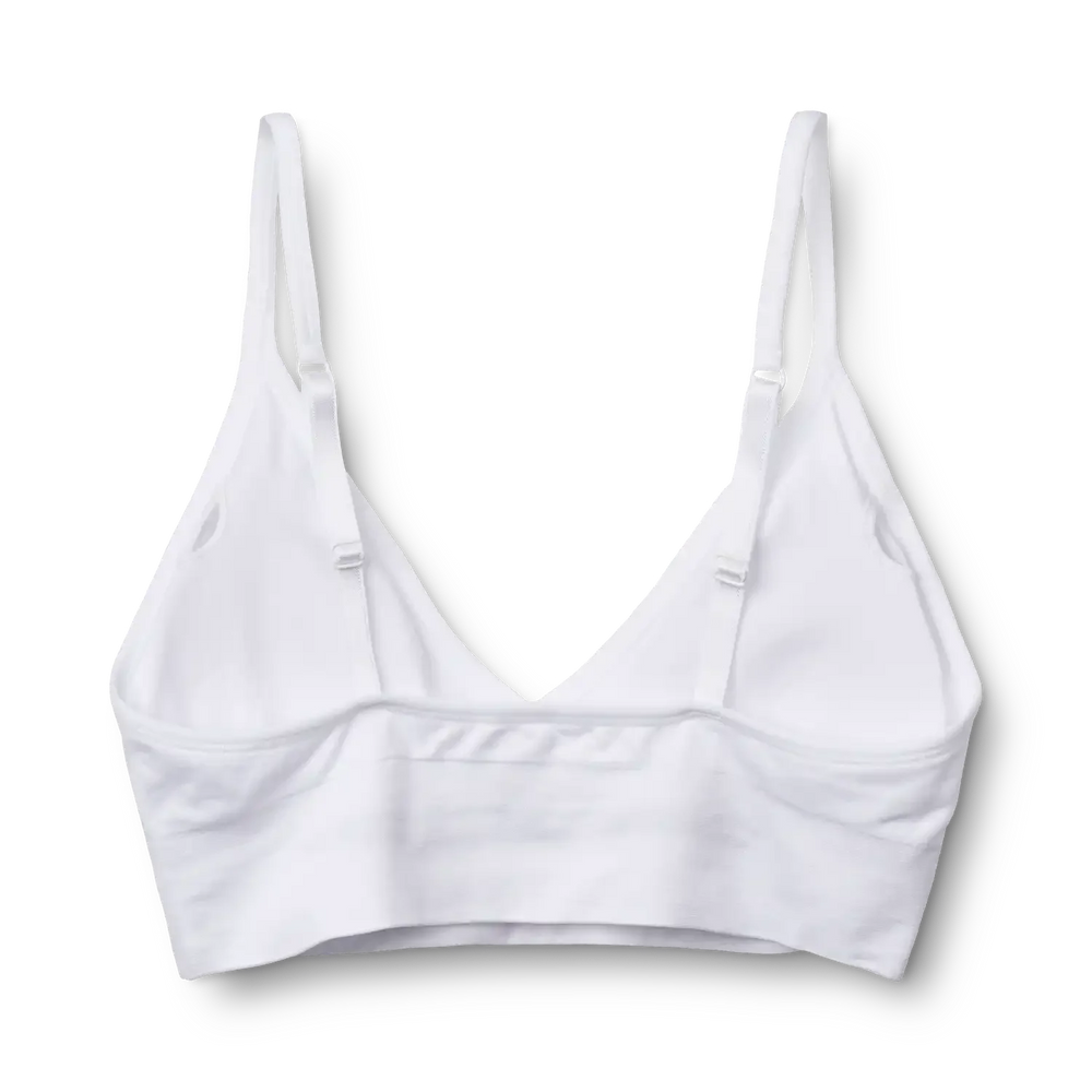 Molly&My Wardrobe - Luise Bra Top Narrow Strap W. Padding - White BH