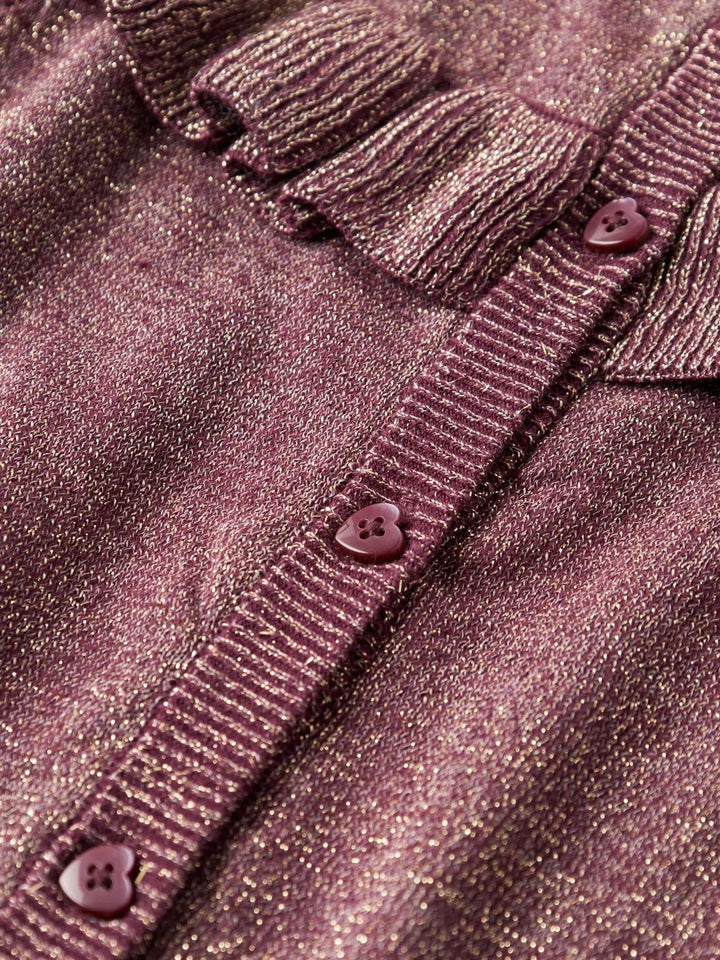 Name It - Nmfrefraja Ls Knit Card Box - 4874766 Burgundy Cardigans