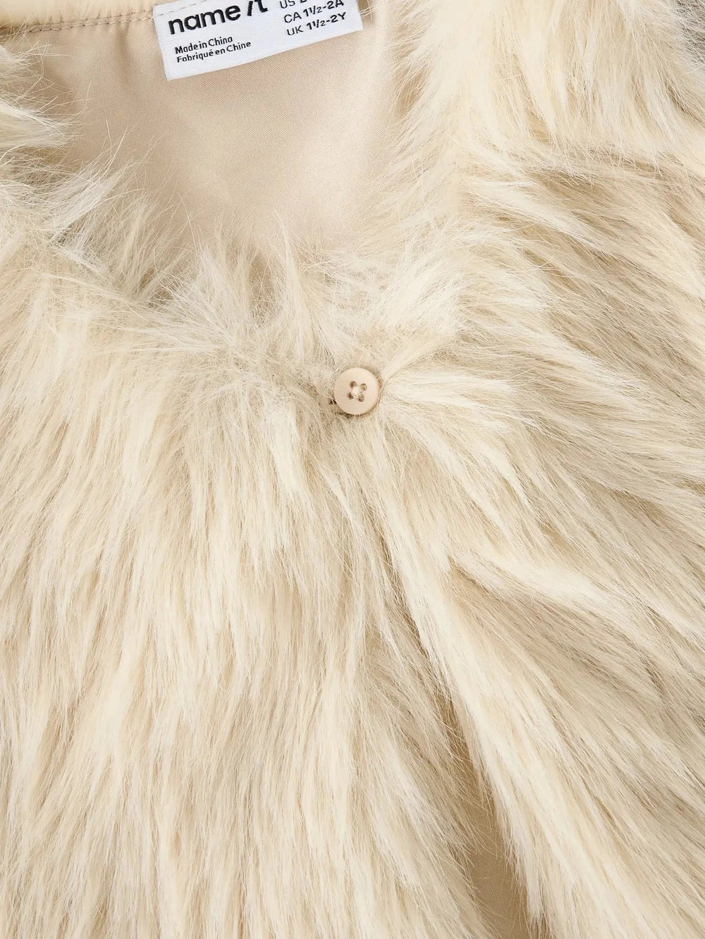 Name It - Nmfsully Fake Fur Vest - 4939590 Cement Frakker