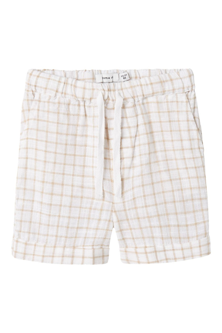 Name It - Nmmhalom Nreg Shorts Box - 4751439 Bright White