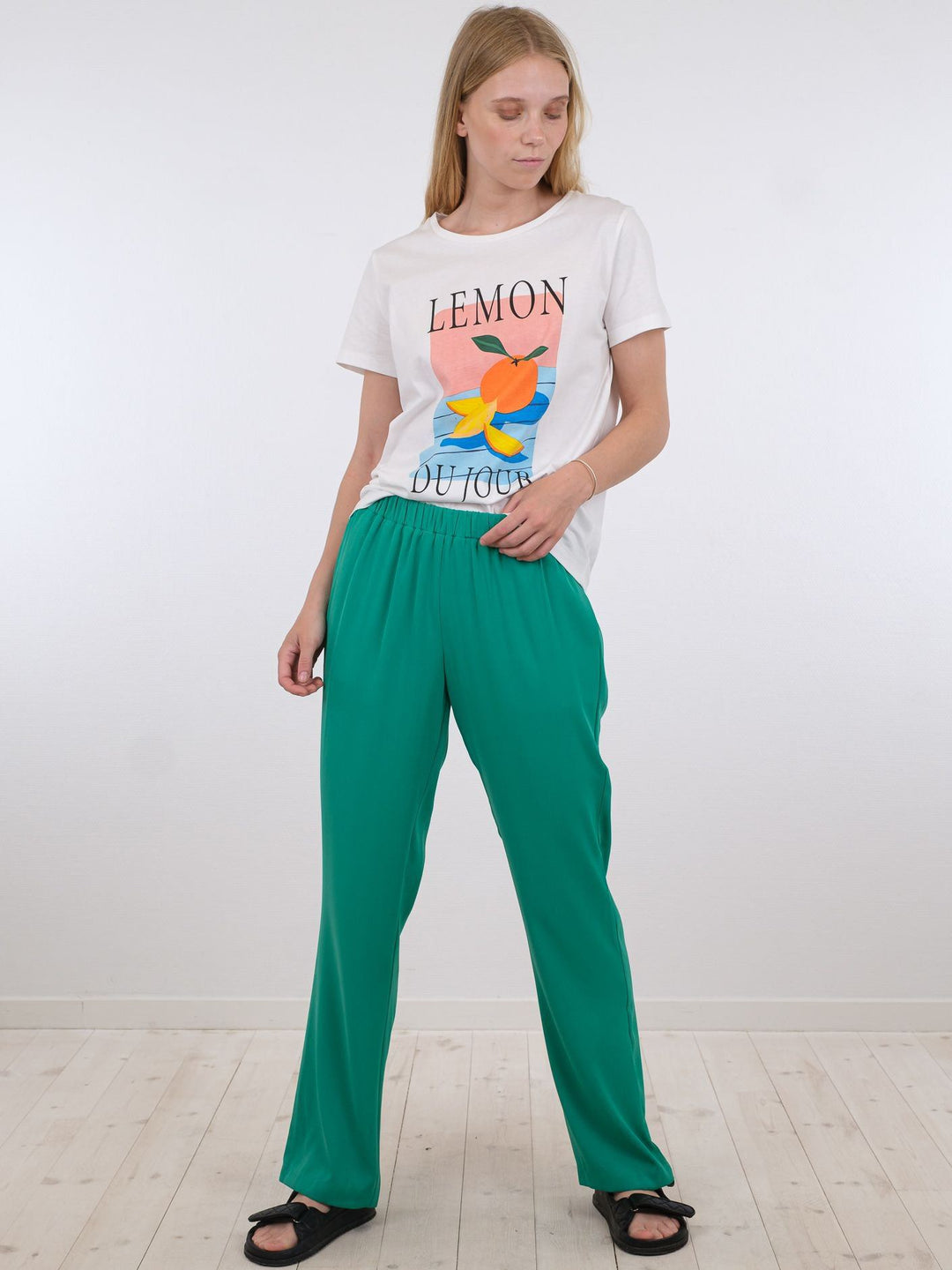 Neo Noir - Angelo Pants - Green Bukser