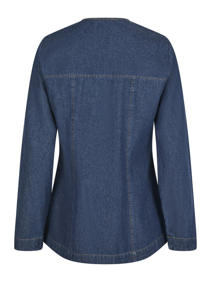 Neo Noir - Annie Denim Blouse - Dark Blue Skjorter