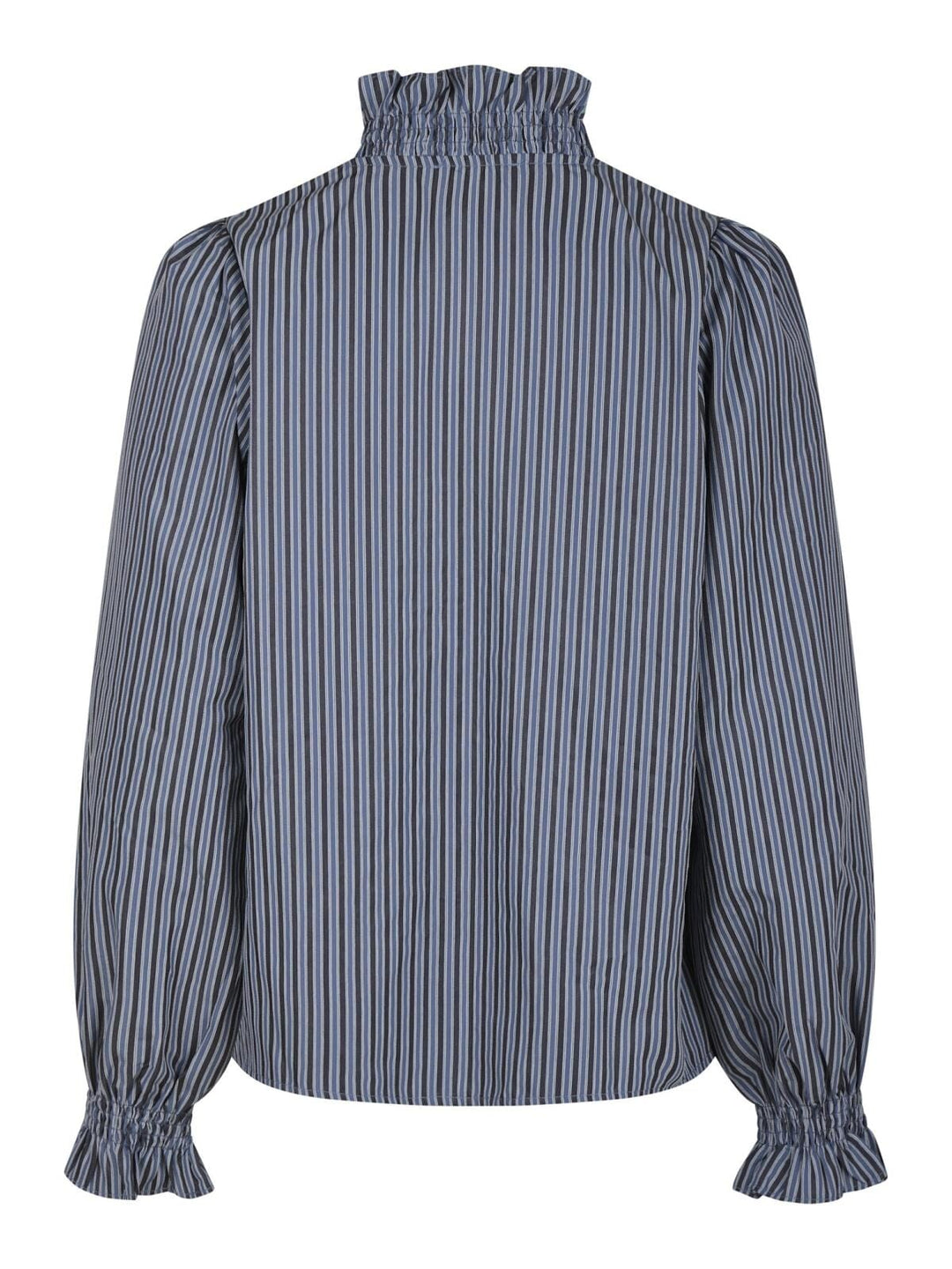 Neo Noir - Brielle Twill Stripe Shirt - Dusty Blue Skjorter