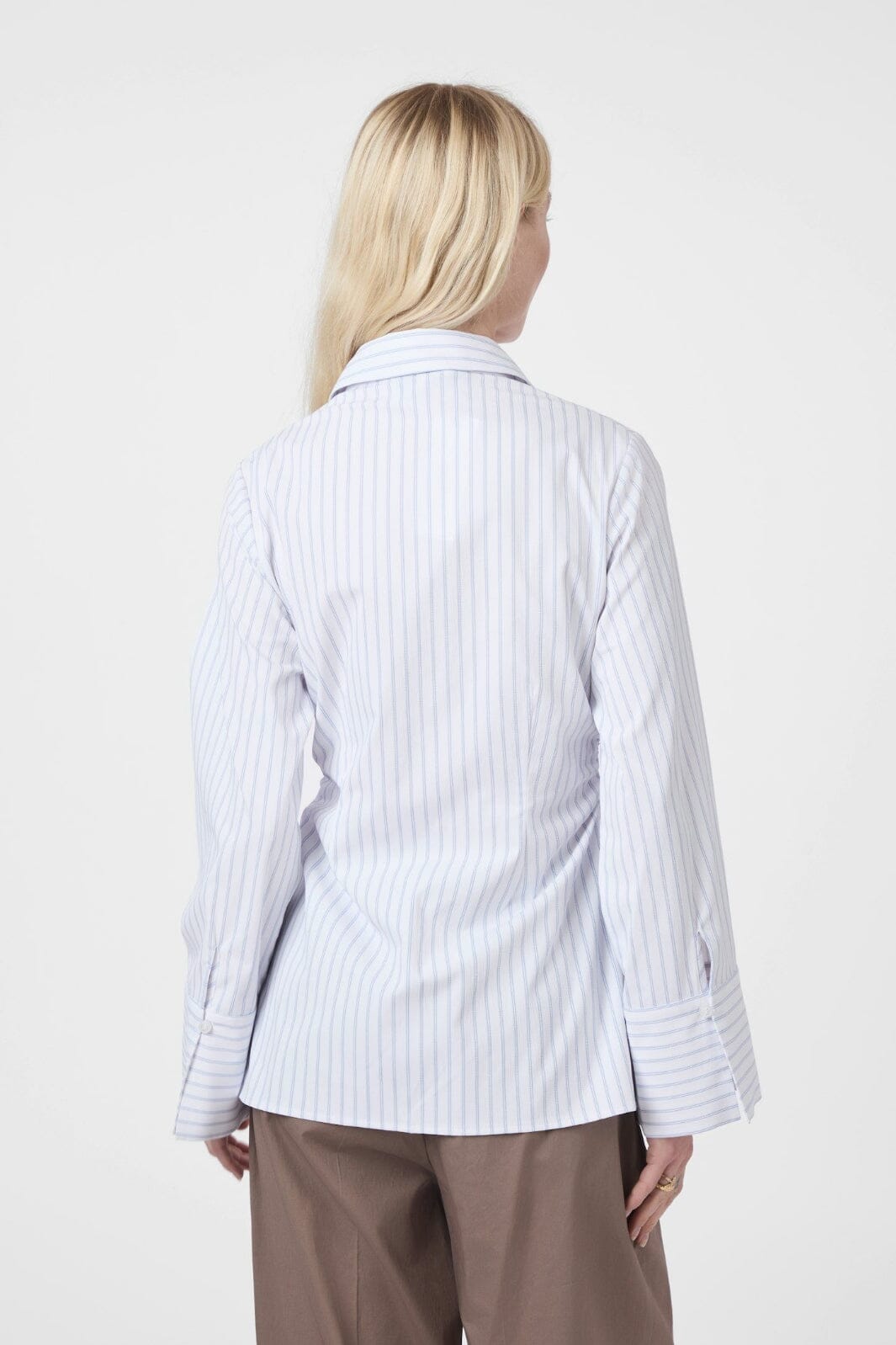 Neo Noir - Caroli Slim Stripe Shirt 166220 - 120 - White