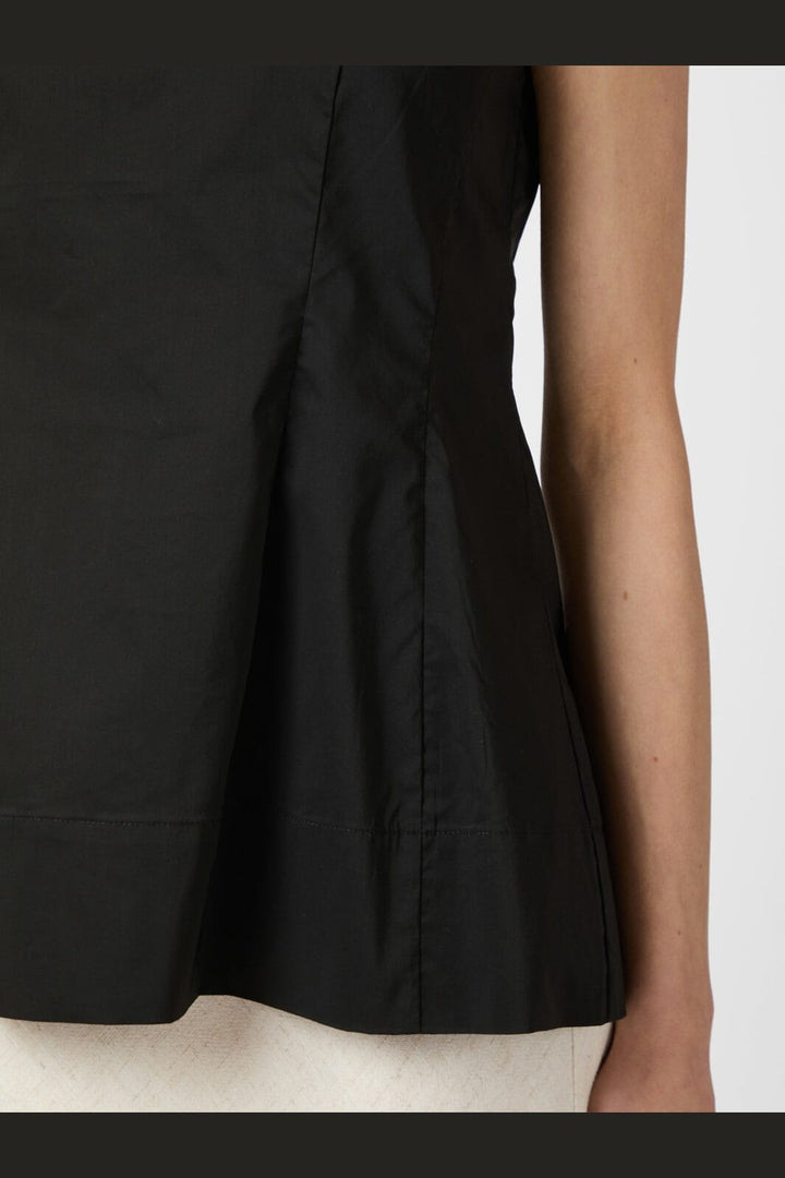 Neo Noir - Esteves Poplin Top 165379 - 100 - Black