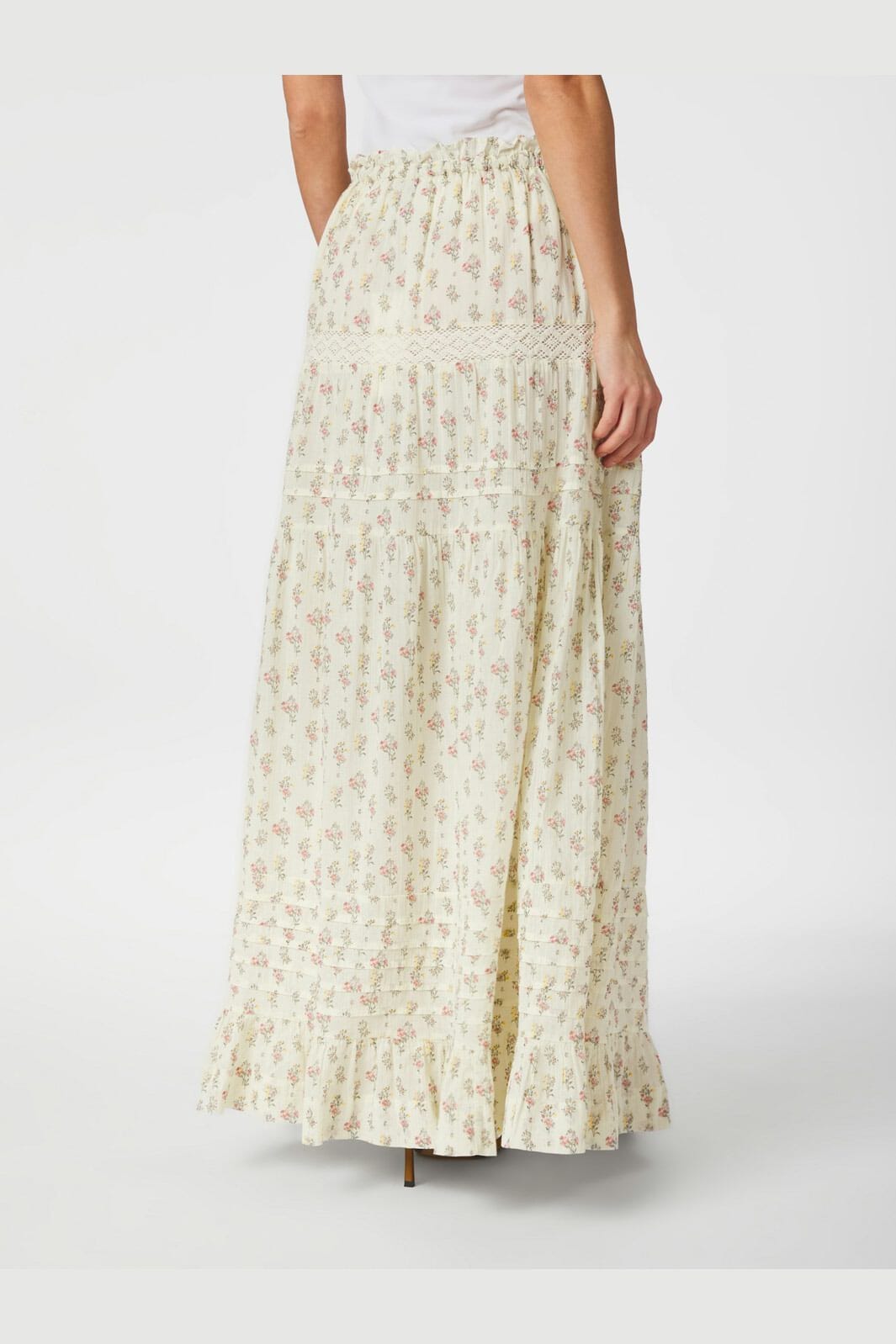 Neo Noir - Fippo Fine Print Skirt 165347 - 122 - Creme