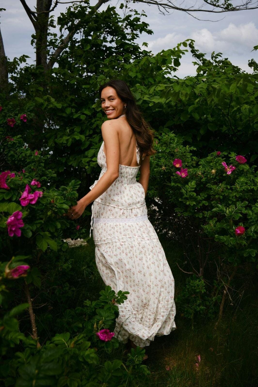 Neo Noir - Fippo Fine Print Skirt 165347 - 122 - Creme Nederdele