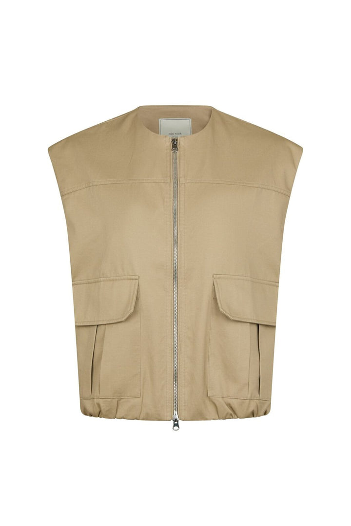 Neo Noir - Flo Balloon Twill Vest 167190 - 214 - Taupe
