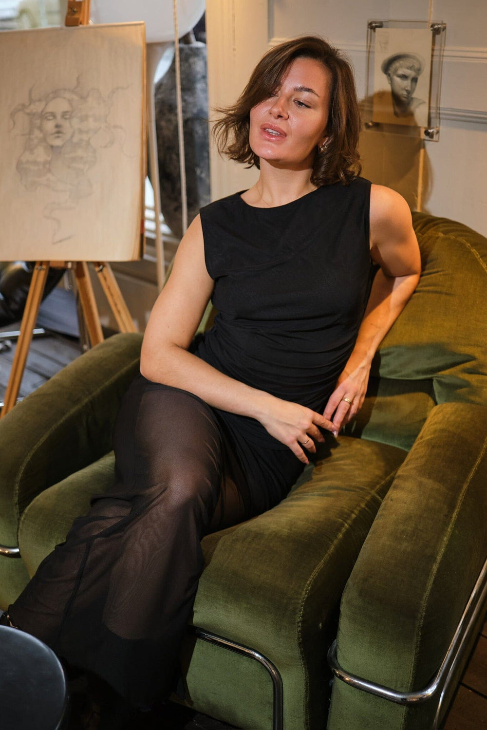 Neo Noir - Liblana Mesh Top 166340 - 100 - Black Toppe