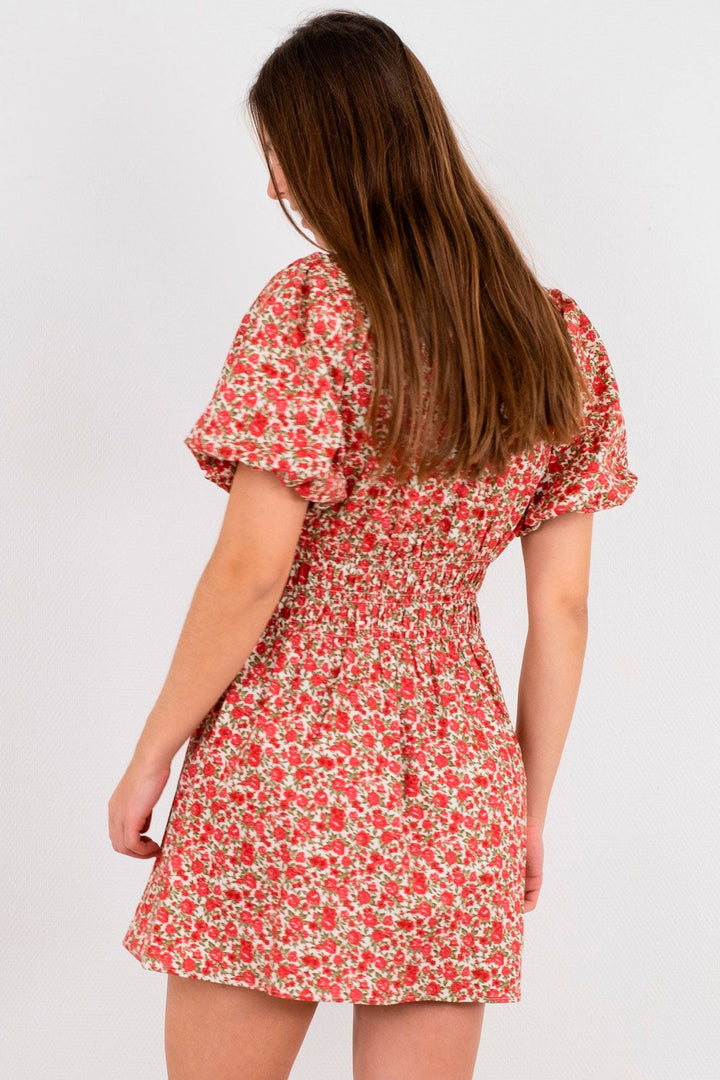 Neo Noir - Mac Blooming Dress - Red Kjoler