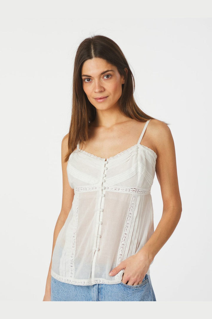 Neo Noir - Nimissa S Voile Top 165643 - 120 - White