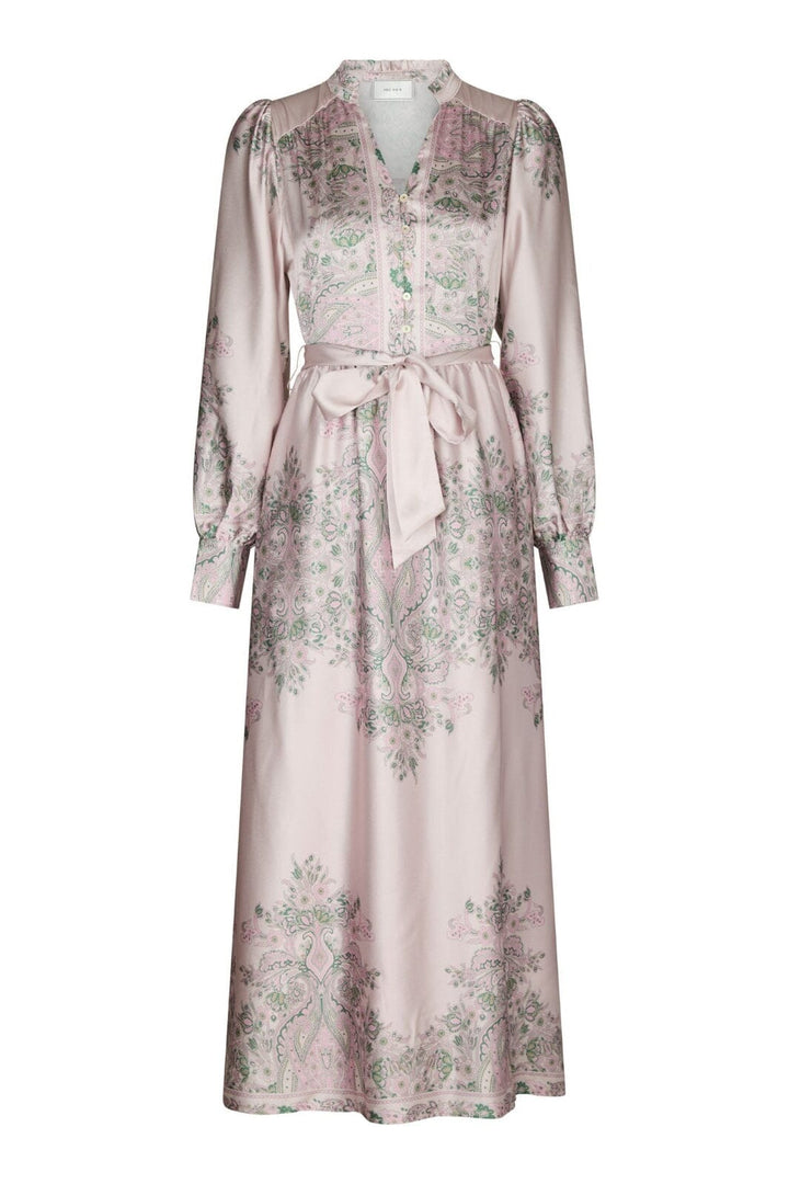 Neo Noir - Nova Paisley Border Dress 160958 - 165 - Rose