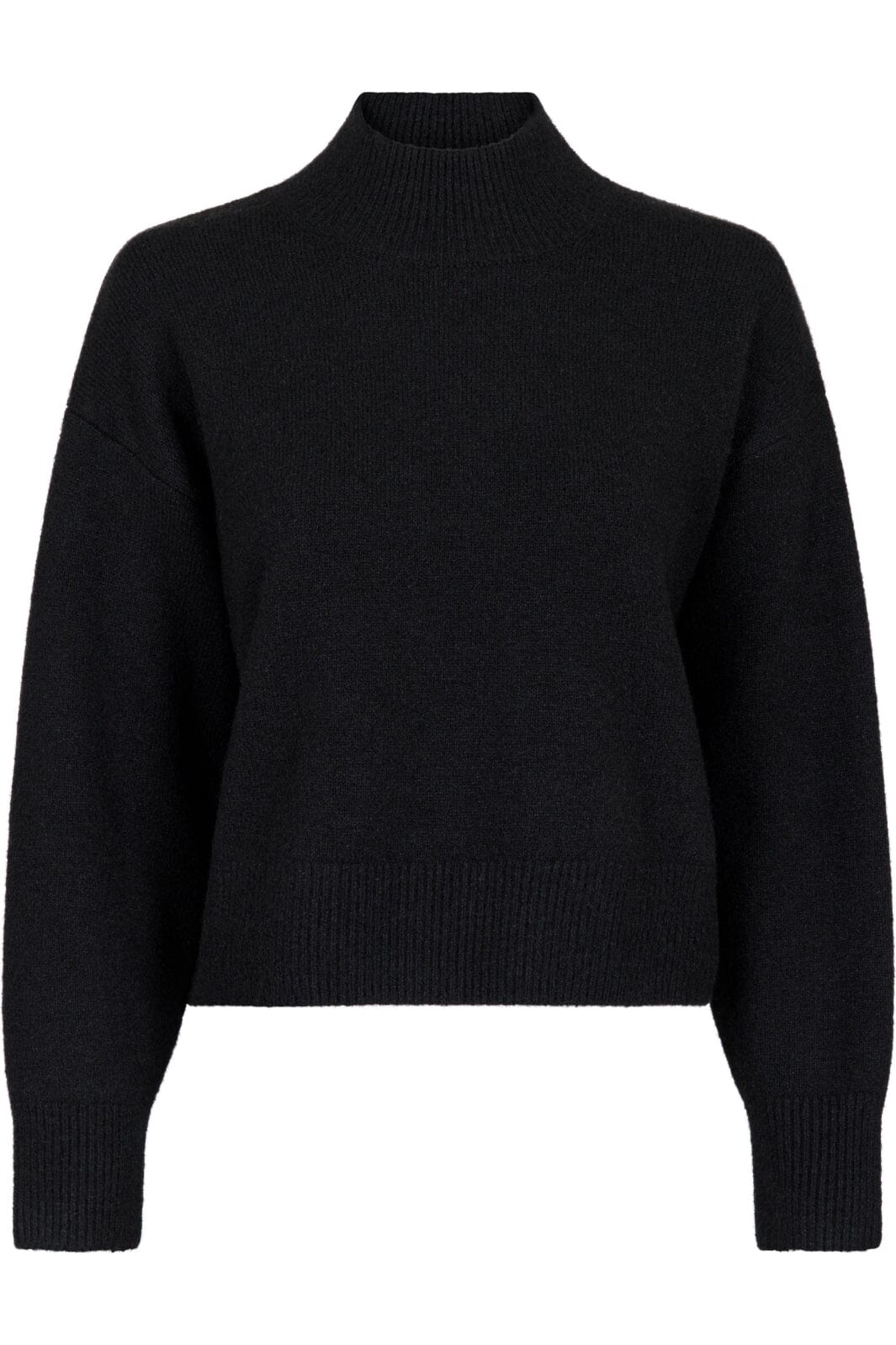 Neo Noir - Paulina Knit Blouse - Black Strikbluser