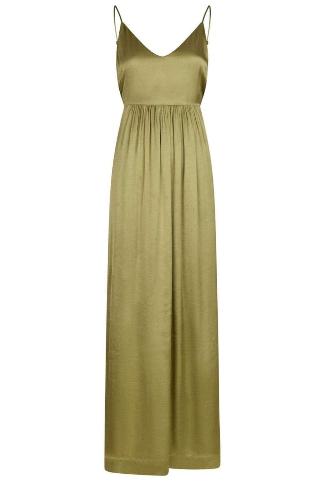 Neo Noir - Savani Long Soft Dress 166383 - 340 - Sage Green Kjoler