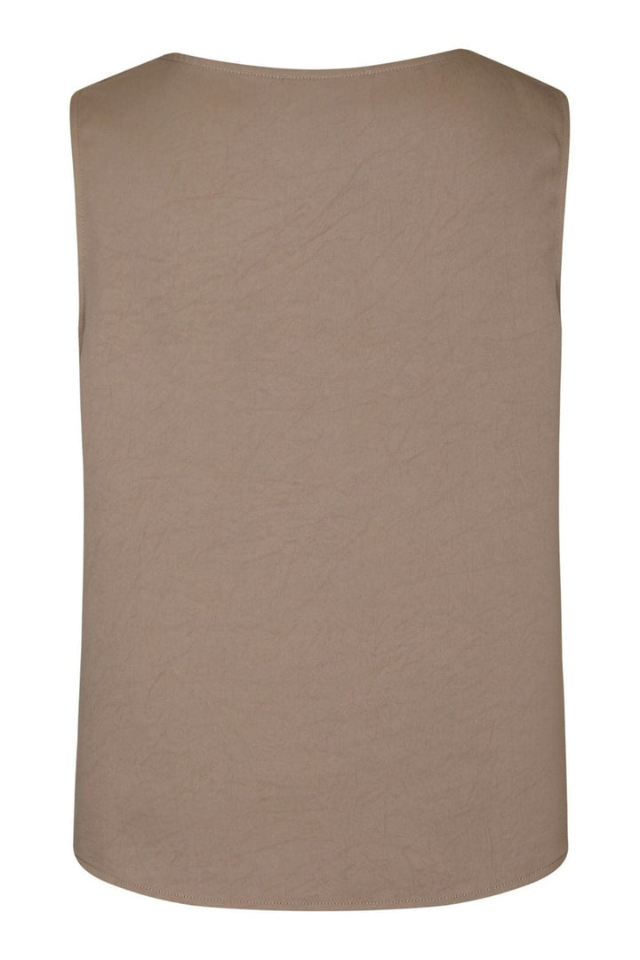 Neo Noir - Scotta Dull Sateen Top 165566 - 811 - Dark Taupe