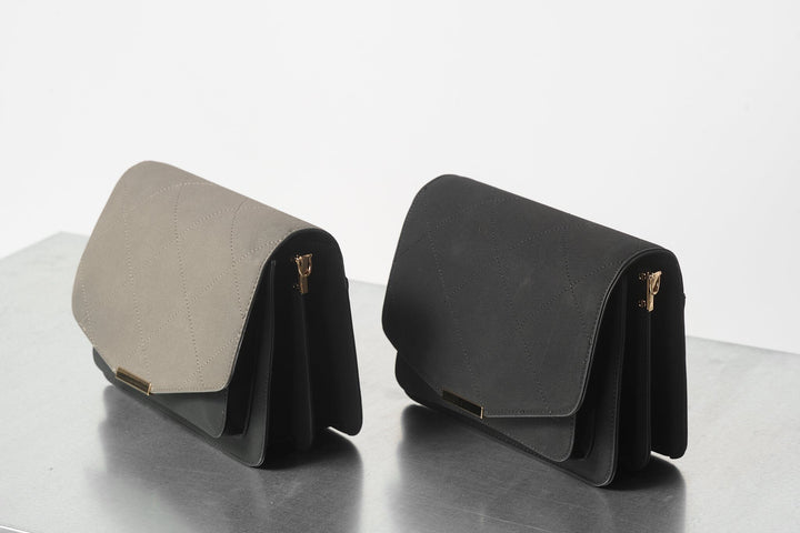 Noella - Blanca Multi Compartment Bag - Dark Grey/Black Tasker