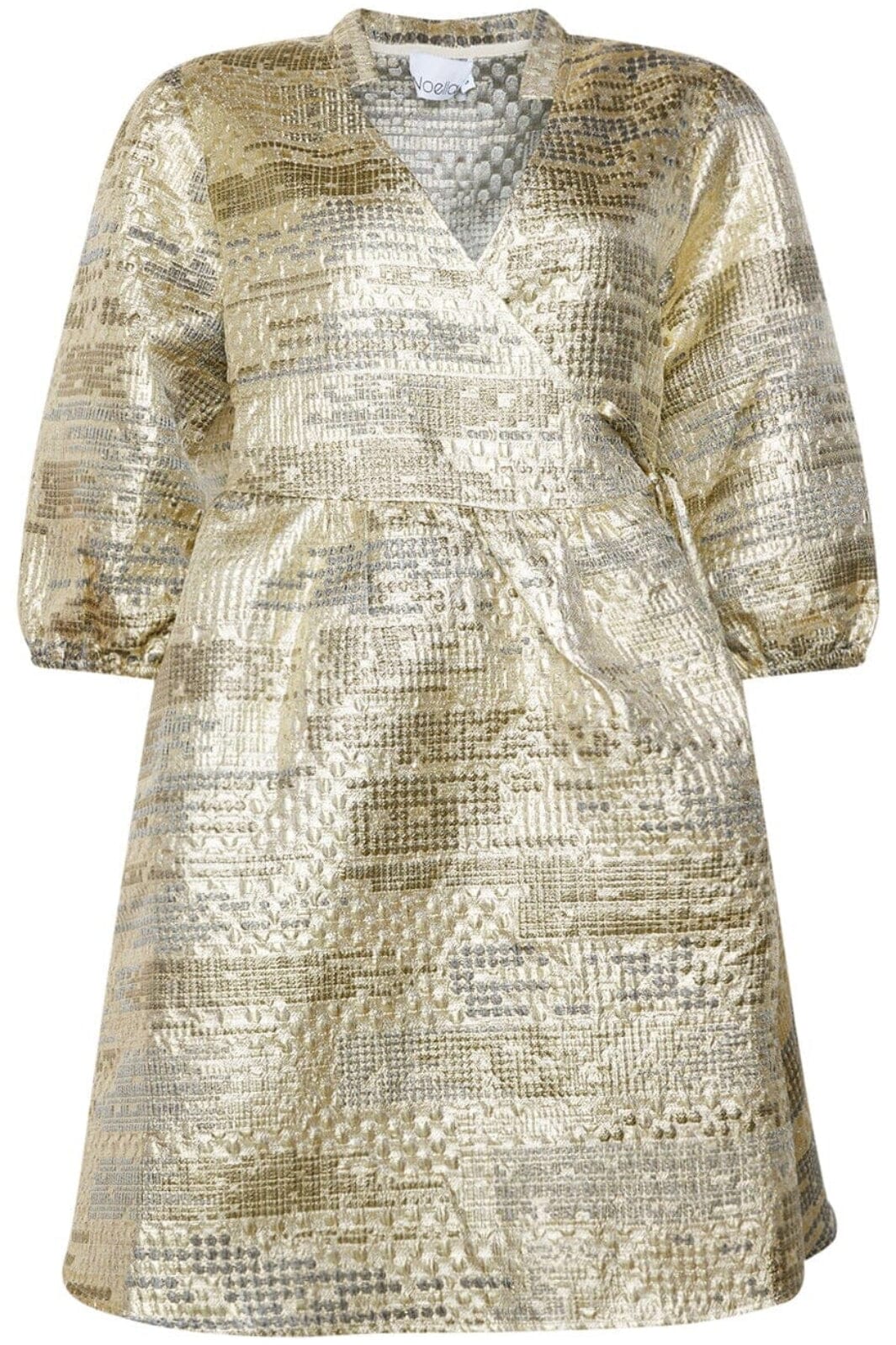 Noella - Jannie Aya Dress - 1079 Gold Mix Kjoler