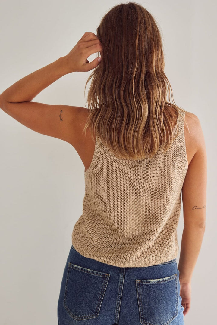 Noella - Louisa Knit Top 13200001 - 1317 - Oyster Melange