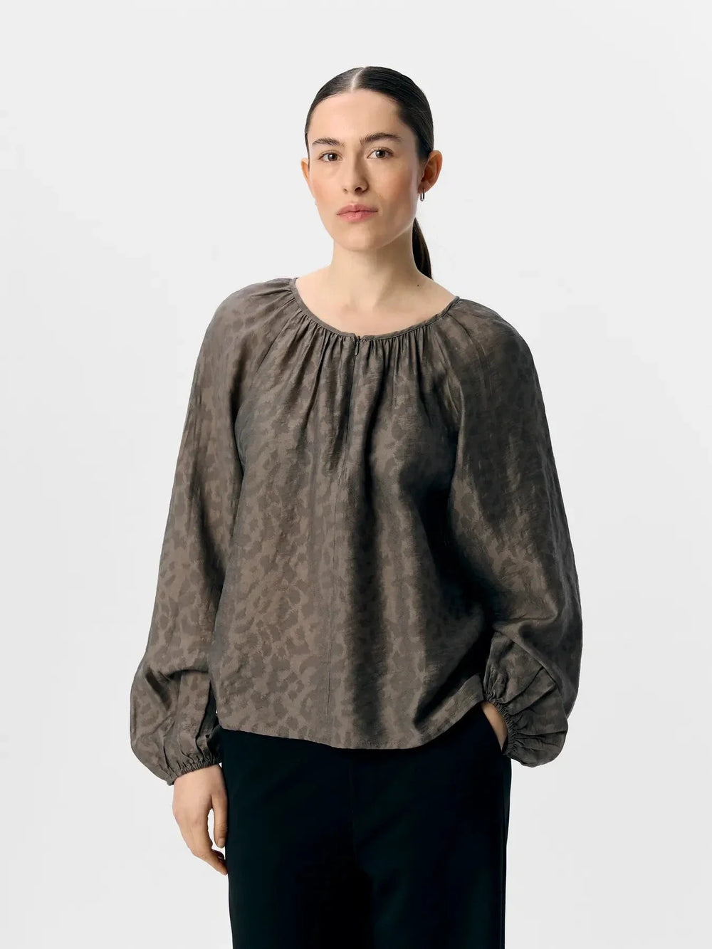 Object - Objtrue L/S Lo Blouse - 4789493 Morel Bluser
