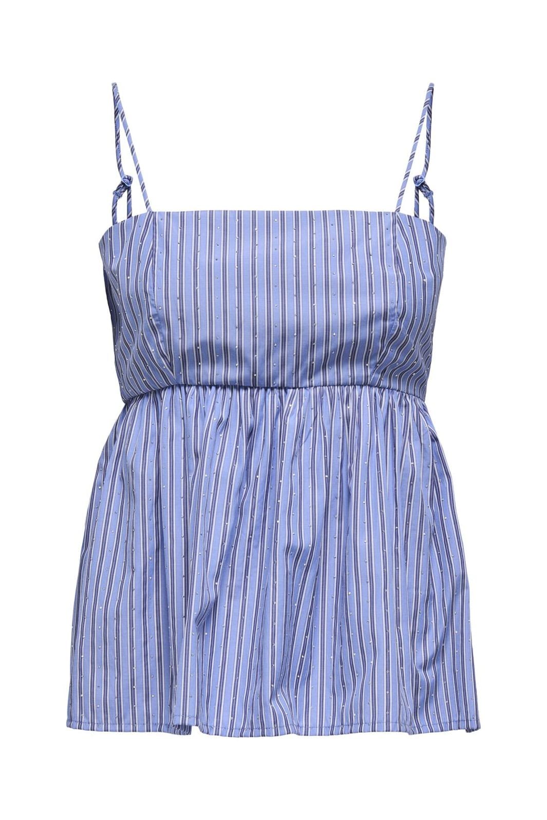 Only - Onlalva Strap Rhinestone Top - 4780109 Persian Jewel W. Stripes