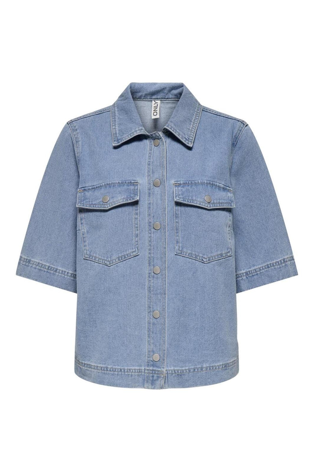 Only - Onlbelle S/S Shirt Gua 15347084 - 4774524 - Light Blue Denim