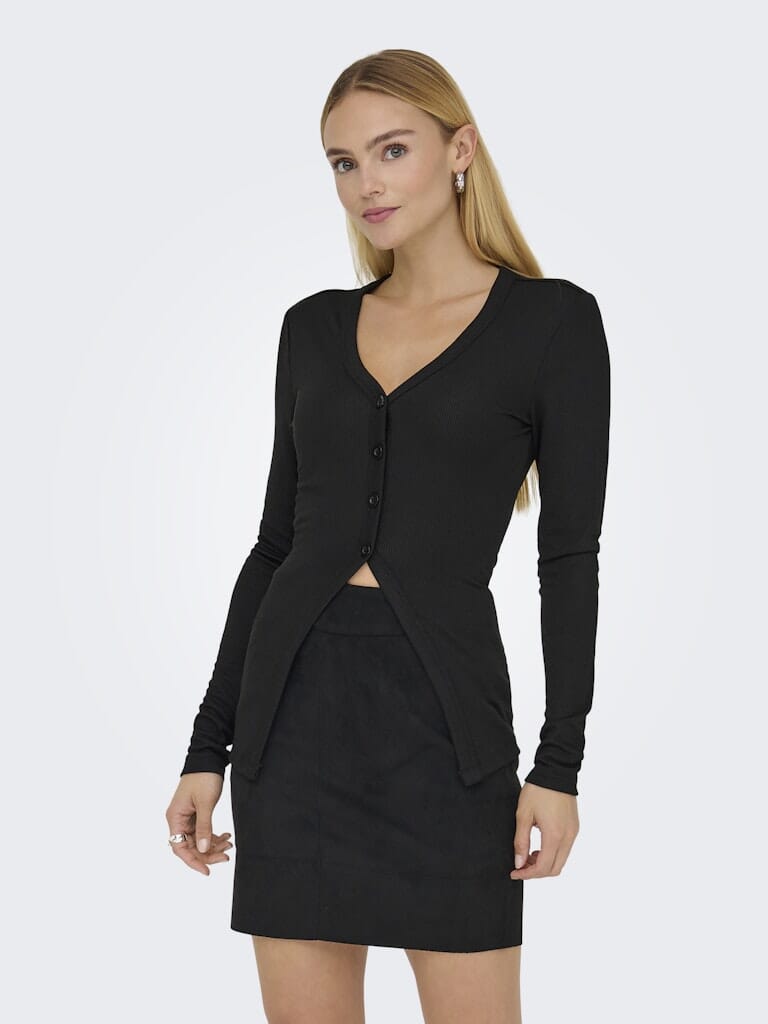 Only - Onlbora L/S Cardigan - 4919296 Black Cardigans