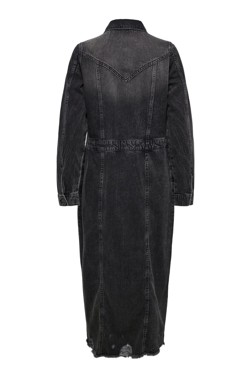 Only - Onlbroadway Ls Long Dress Red Akm - 4596262 Grey Denim Kjoler