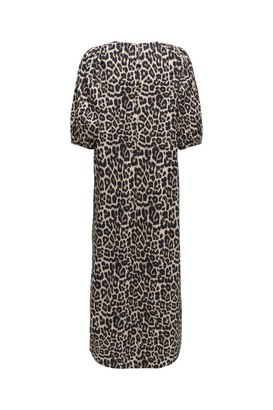 Only - Onlclara S/S Puff Sleeve Midi Dress - 4944973 Black Leo