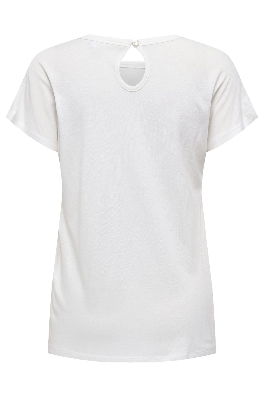 Only - Onlflora Reg S/S Art Foil Top Box - 4840294 Cloud Dancer Atmosphere