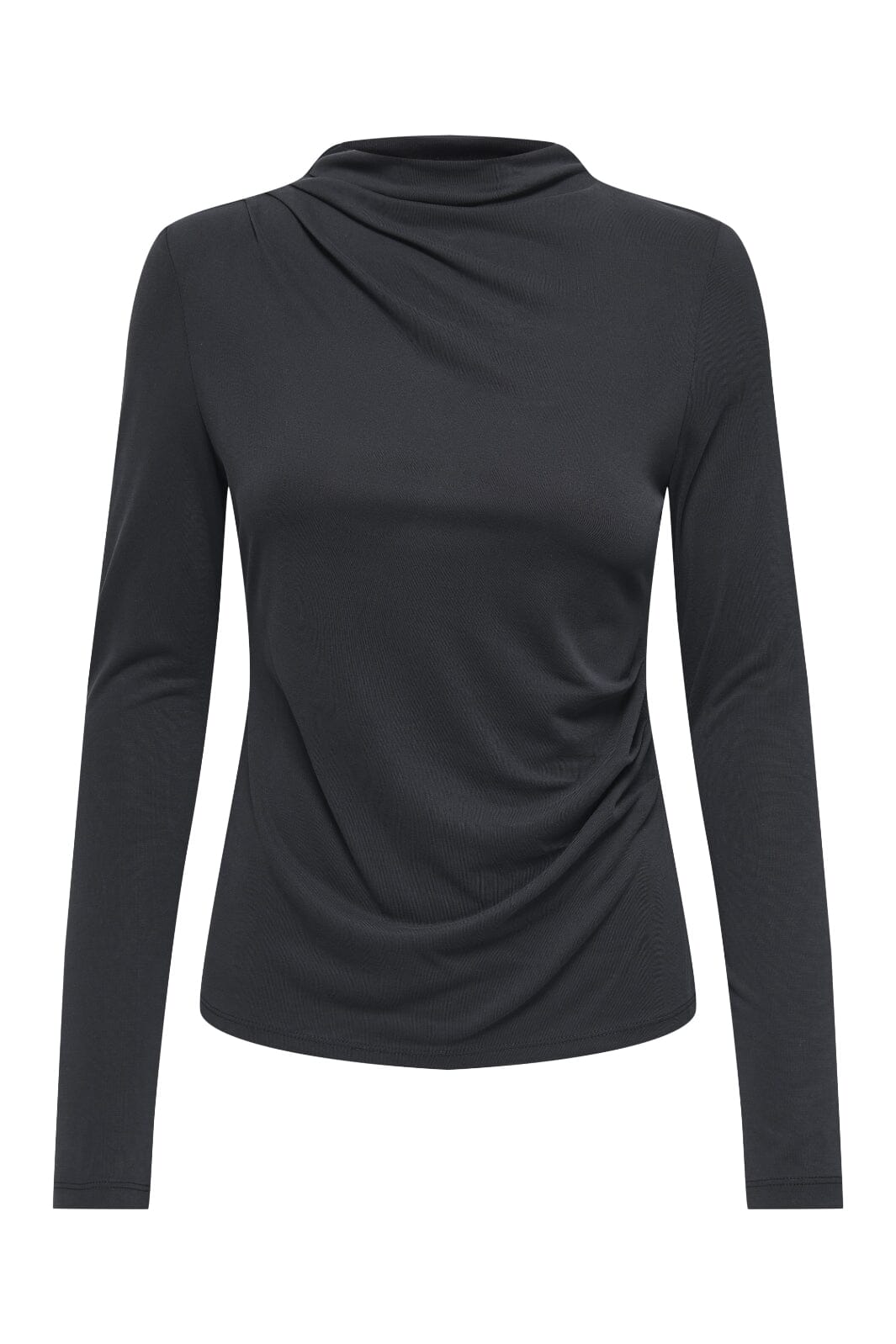 Only - Onlfree Life L/S Drape Top - 4841918 Black