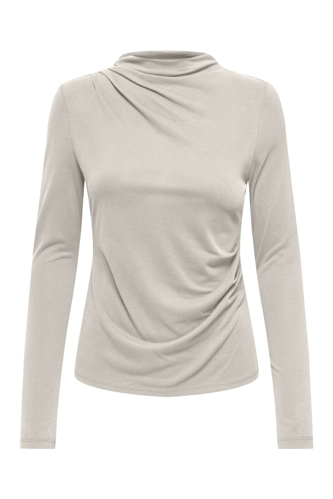 Only - Onlfree Life L/S Drape Top - 4891910 Pumice Stone