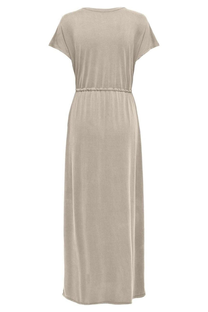 Only - Onlhannah S/S Long Dress - 4793475 Feather Gray Kjoler