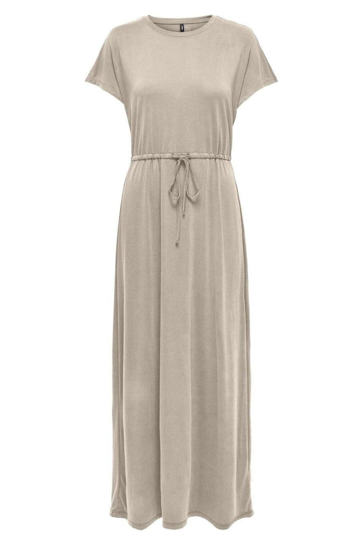 Only - Onlhannah S/S Long Dress - 4793475 Feather Gray Kjoler