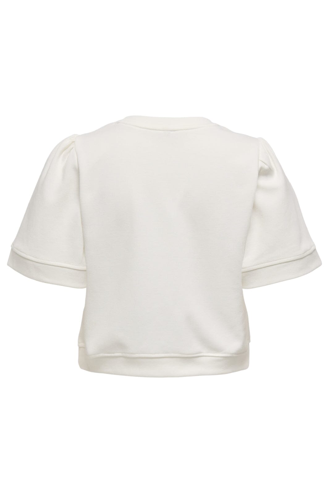 Only - Onljenny S/S O-Neck Bow Box Ub Swt - 4897187 Cloud Dancer Black Bow