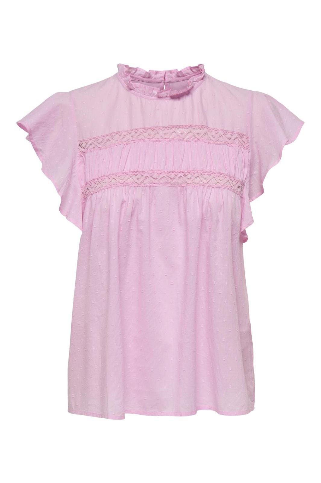 Only - Onlkatti S/S Dobby Top 15337637 - 4655546 - Pirouette