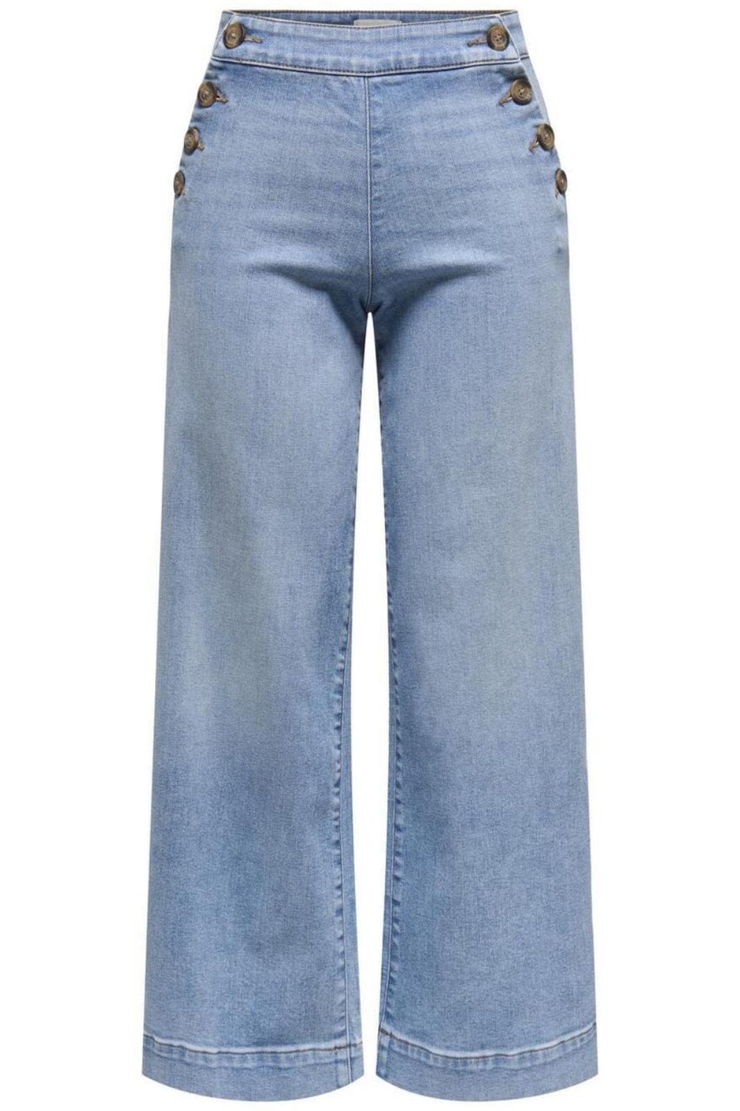 Only - Onlmadison Button Wide Gen223Noos - 4813364 Light Blue Denim Jeans