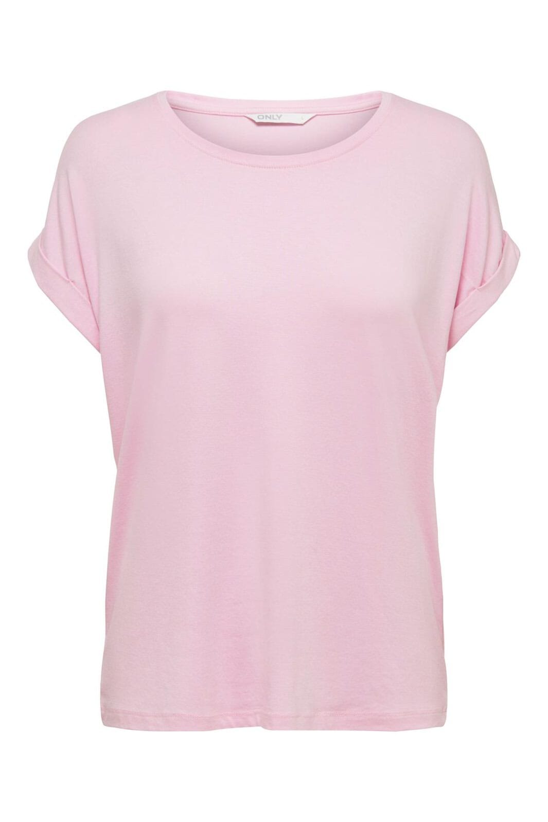 Only - Onlmoster S/S O-Neck Top - 3253396 Pink Lady