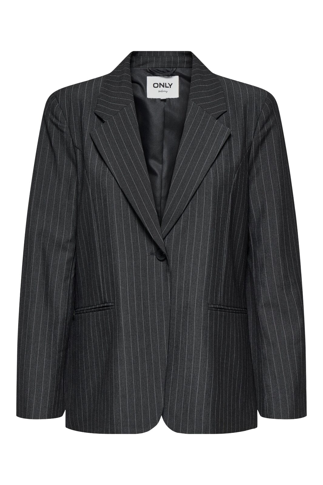 Only - Onlnisa Life L/S Pinst Ovs Blazer Cc Tlr - 4785813 Dark Grey Melange W. Ultimate Gray