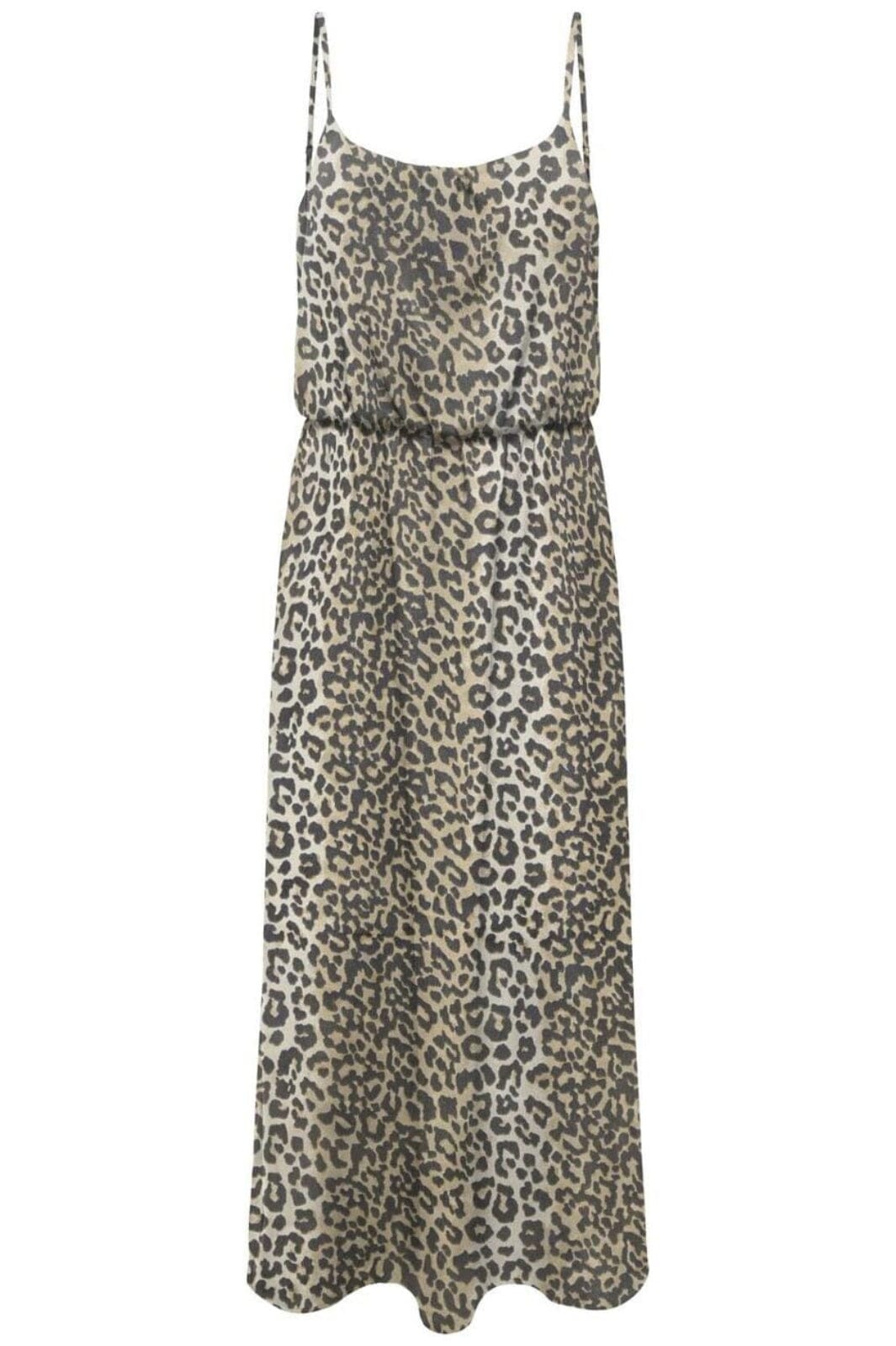 Only - Onlnova Life Elite Strap Maxi Dress - 4746562 Timber Wolf 631 Wildlife Kjoler