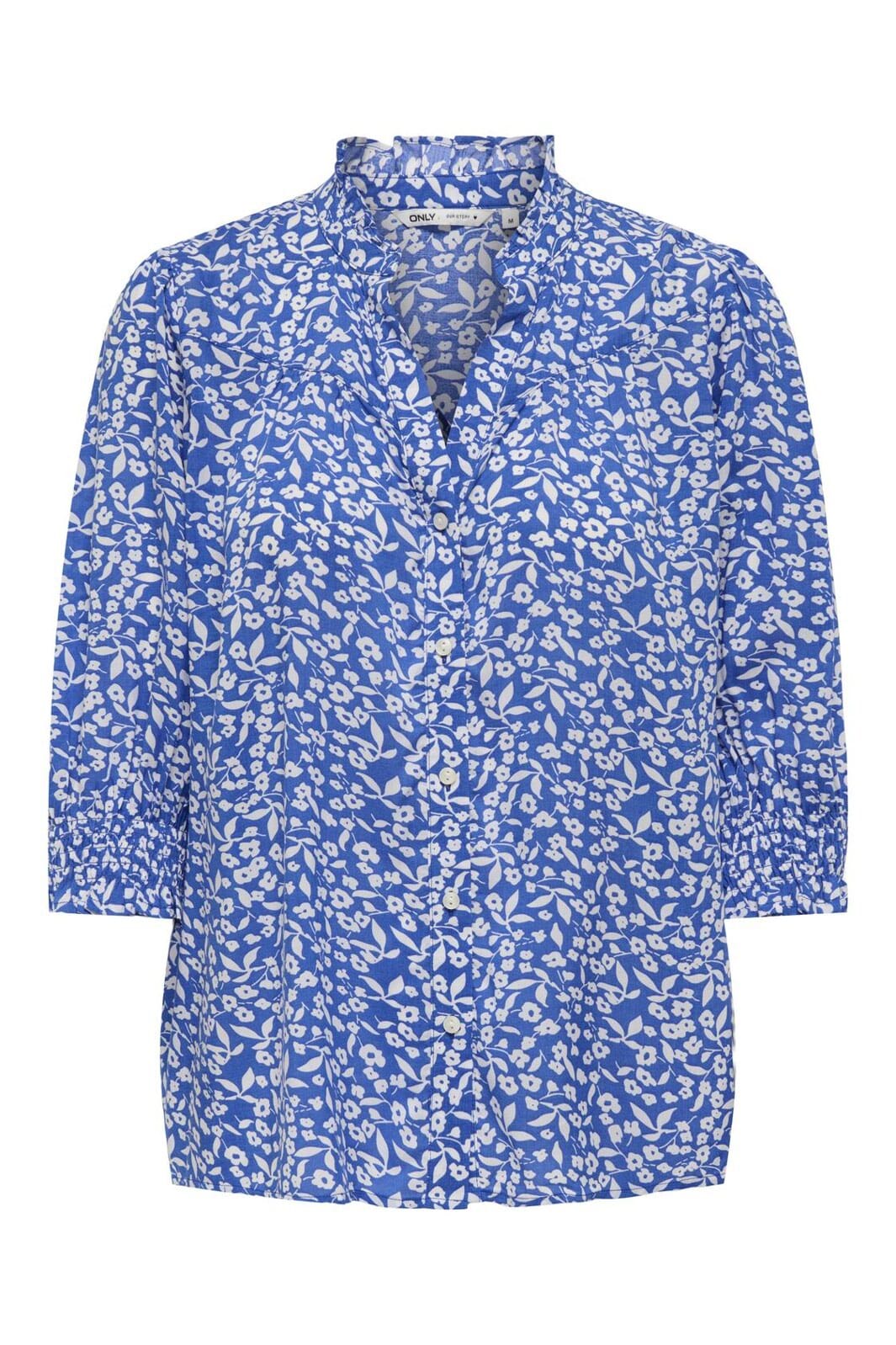 Only - Onlraya 3/4 Shirt - 4824028 Nebulas Blue Hanna Flower