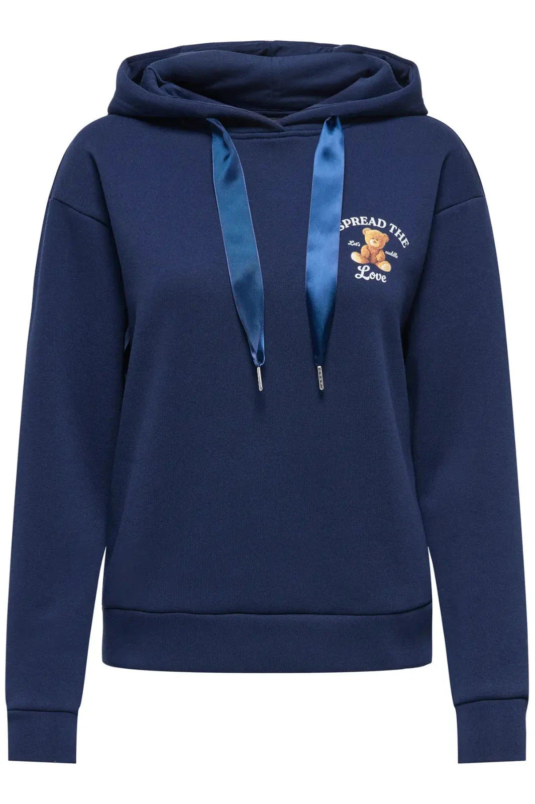 Only - Onlricky L/S Hood Box Swt - 4924855 Naval Academy Love + Naval Academy Sateen Strings Sweatshirts