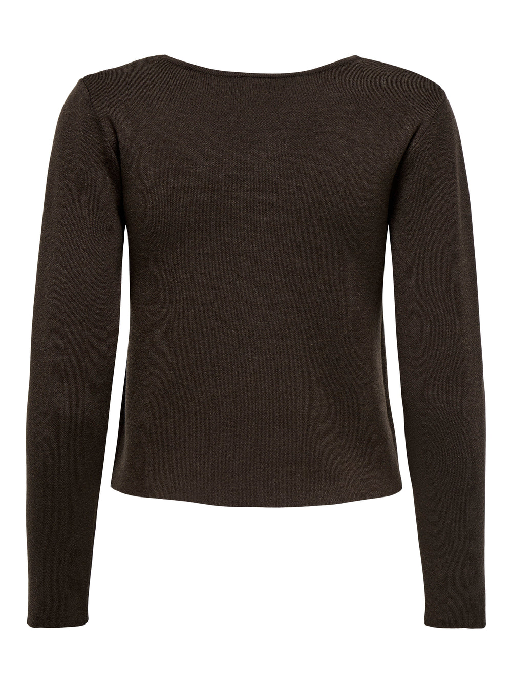 Only - Onlscarlett Ls Button Cardigan Knt - 4869112 Chocolate Torte Silver Button Cardigans