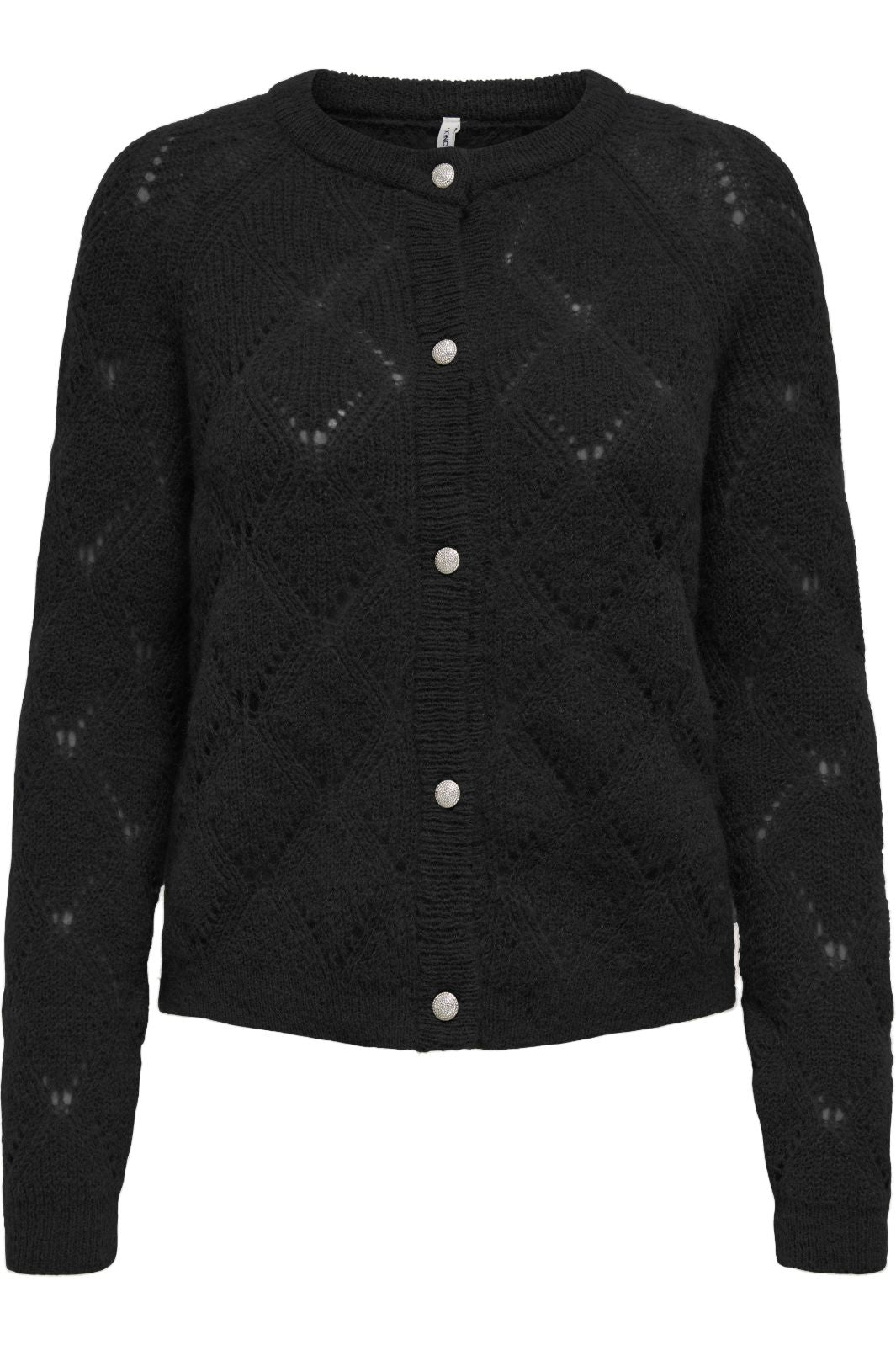 Only - Onlsusia Life Ls Structu Cardigan Cc Knt - 4852975 Black Cardigans