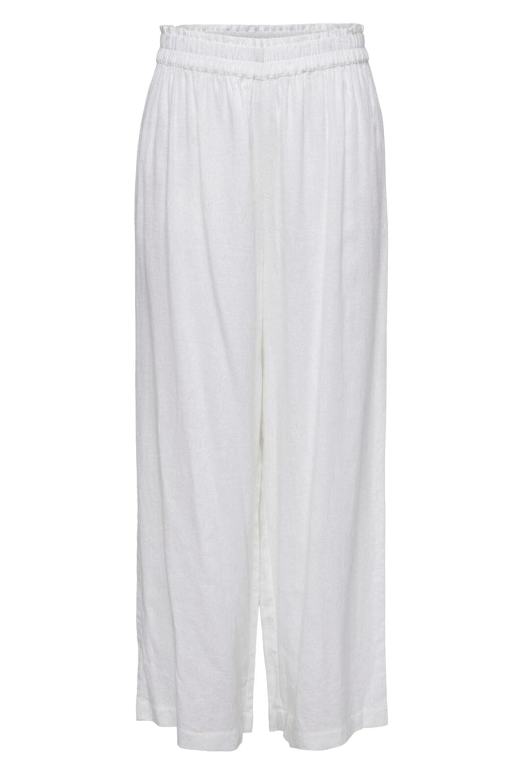 Only - Onltokyo Linen Blend Pant - 3926545 Bright White Bukser