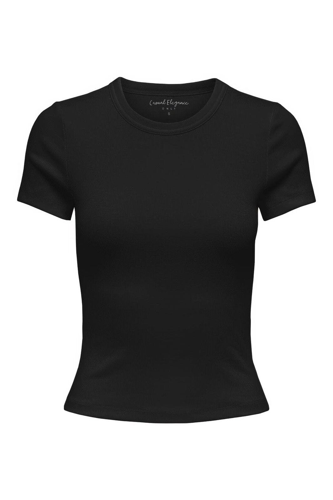 Only - Onlval Life S/S O-Neck Top - 4963288 Black