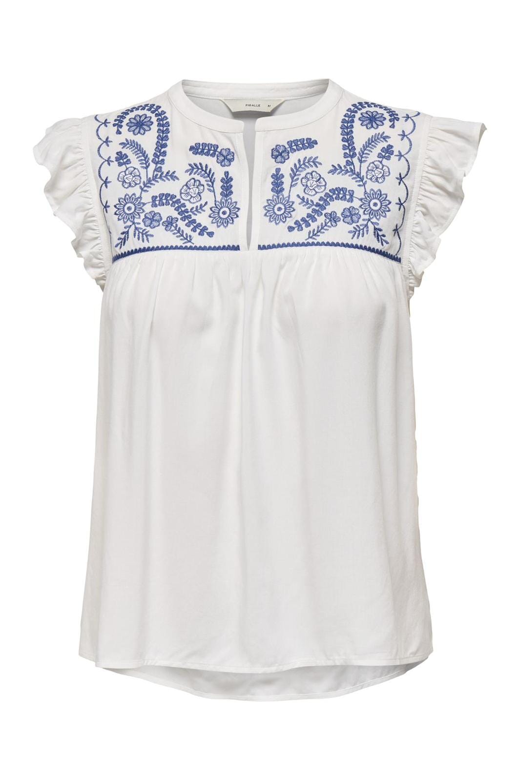 Only - Onlvestine S/S Top 15337374 - 4637988 - Cloud Dancer Blue Emb