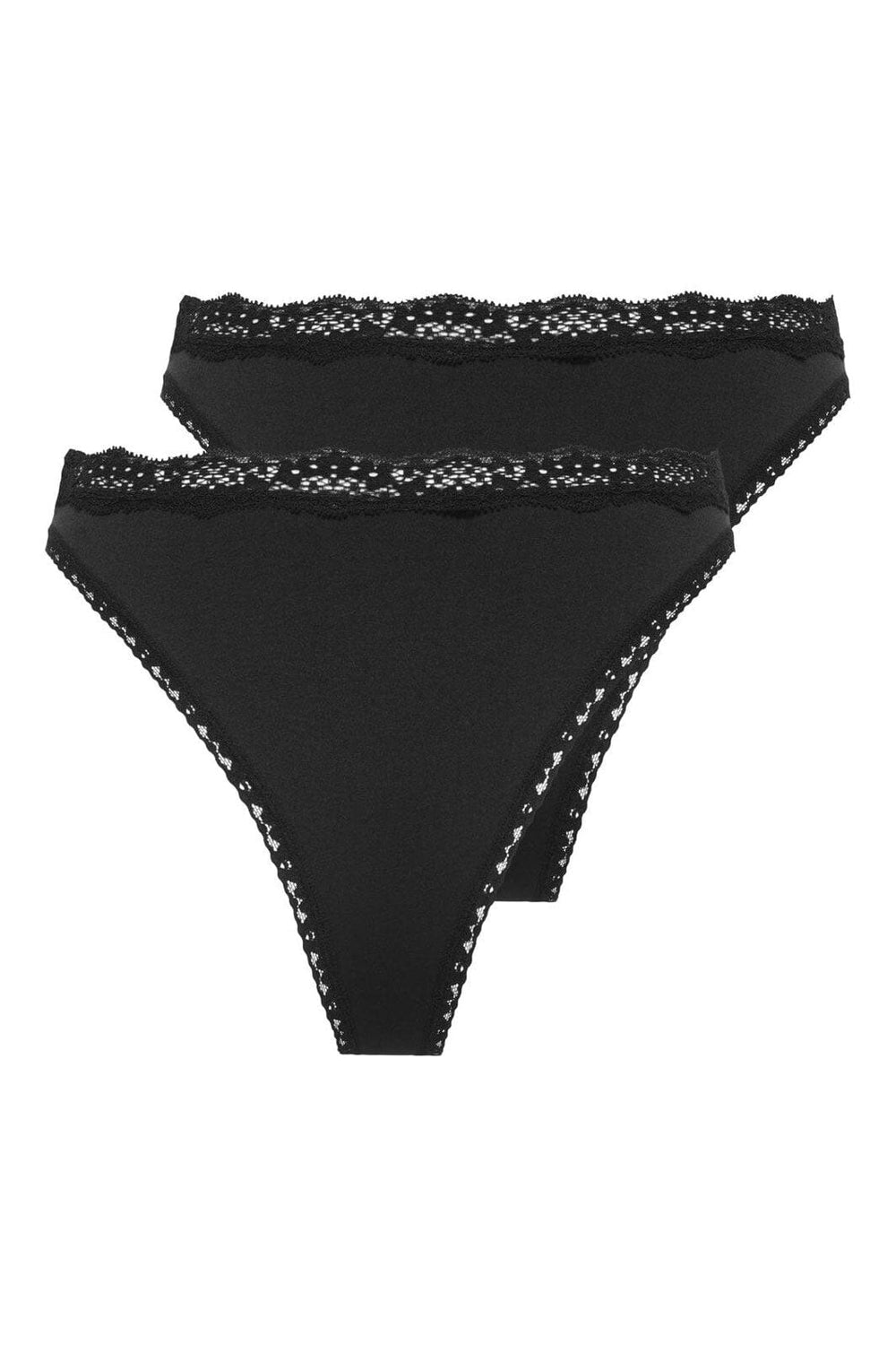 Only - Onlvicky Lace Cheeky Brief 2-Pack Acc - 4822902 Black 2Xpack