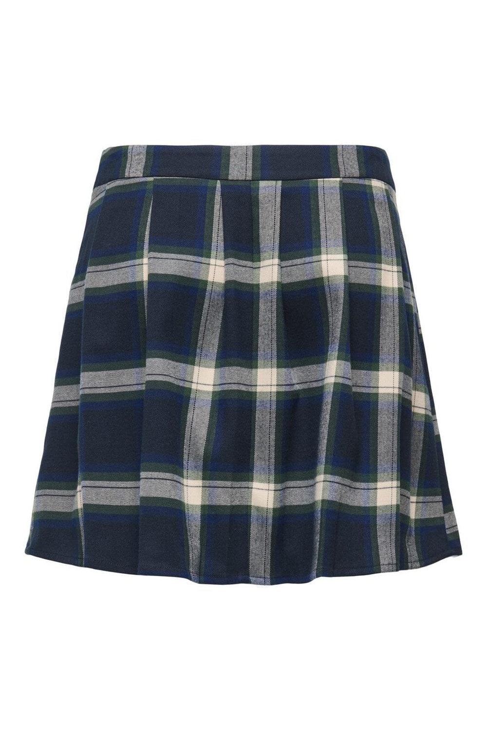 Only - Onlwren Check Short Skirt - 4970178 Night Sky Checked Fusion